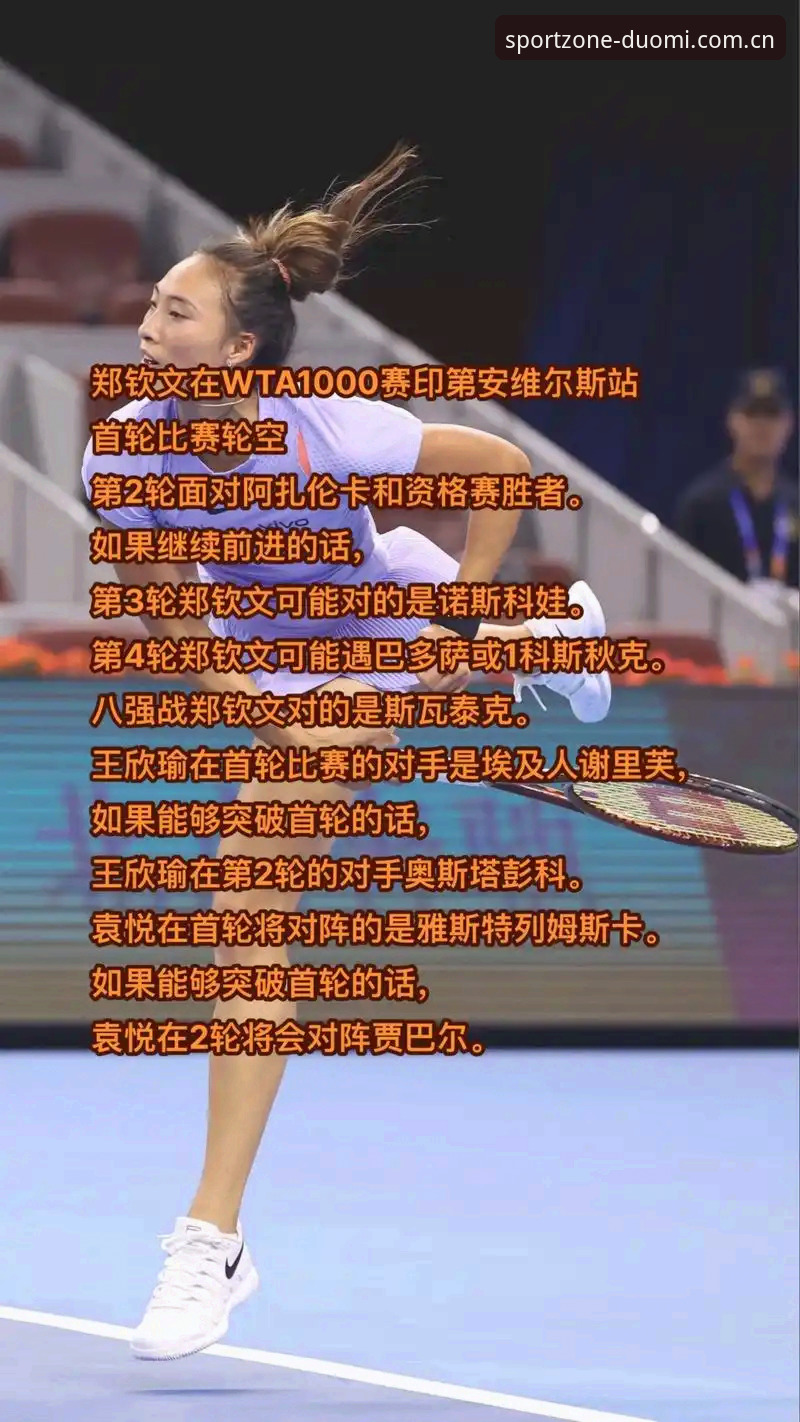 多米体育首页 排名落差153位到胜场:郑钦文巴特洪堡“外卡生存战”全面解析